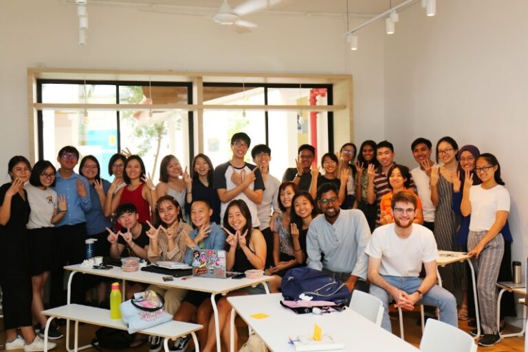 Singapore Behaviour Change participants' group photo post session.